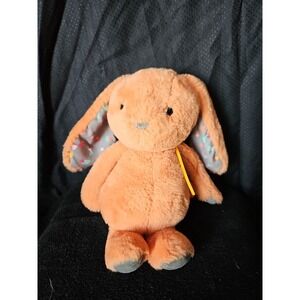 B Softies Bunny Rabbit Orange 12" Plush Stuffed Animal Baby Toy Lop Ears